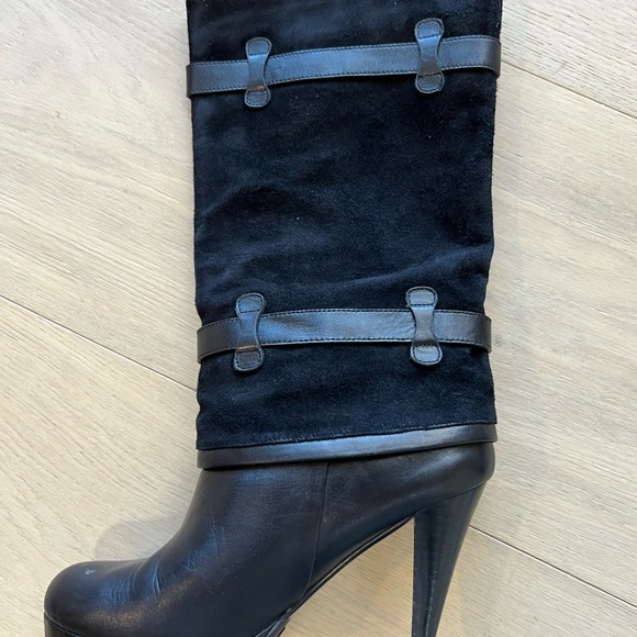 Cole Haan x Nike Leather and Suede Ankle Boots - Picture 3 of 4